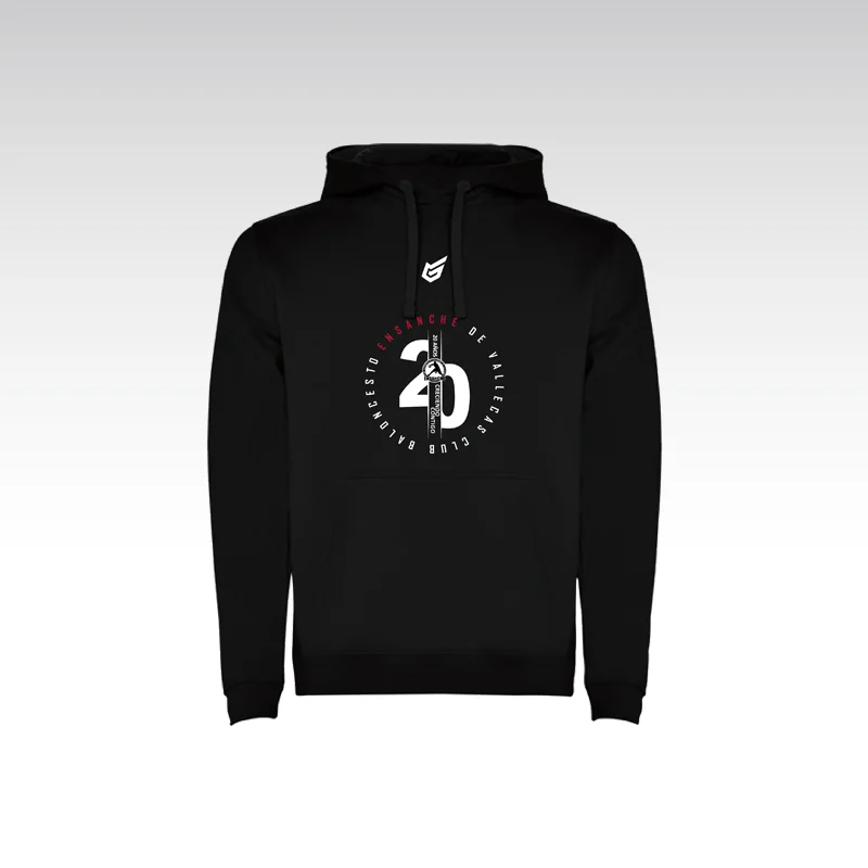 Sudadera de algodón negra